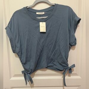 Women’s ruched tie tee